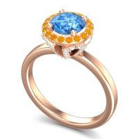 Halo Pave Ekala Ring