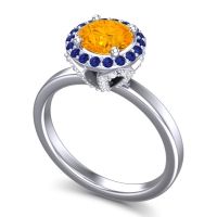 Halo Pave Ekala Ring