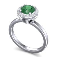 Halo Pave Ekala Ring