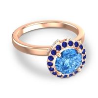 Halo Pave Ekala Ring