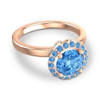 Halo Pave Ekala Ring