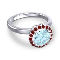 Halo Pave Ekala Ring