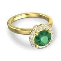 Halo Pave Ekala Ring