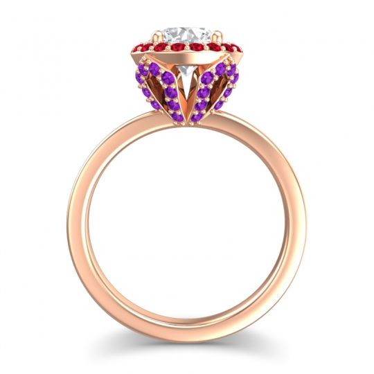 Halo Pave Ekala Ring