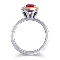 Halo Pave Ekala Ring