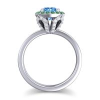 Halo Pave Ekala Ring