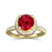 Halo Pave Pave Vasanta Ring