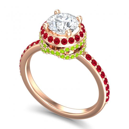Halo Pave Pave Vasanta Ring