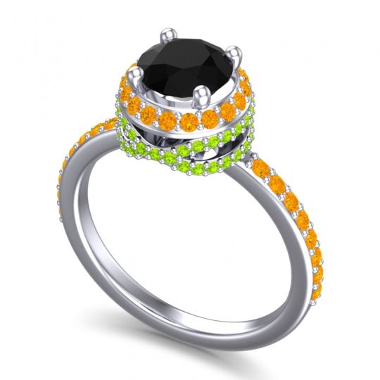 Halo Pave Pave Vasanta Ring