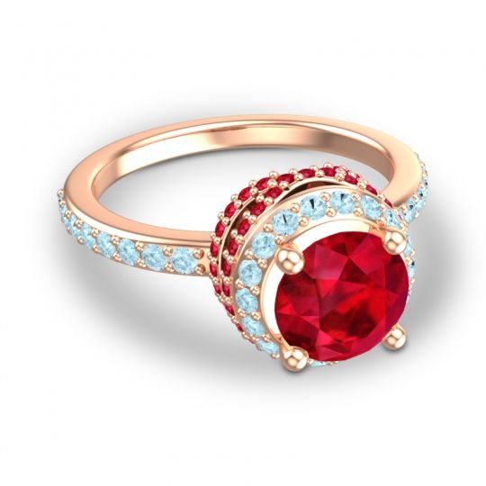 Halo Pave Pave Vasanta Ring