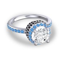 Halo Pave Pave Vasanta Ring