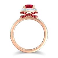 Halo Pave Pave Vasanta Ring
