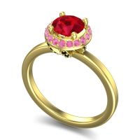 Ornate Halo Kavita Ring