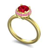 Ornate Halo Kavita Ring