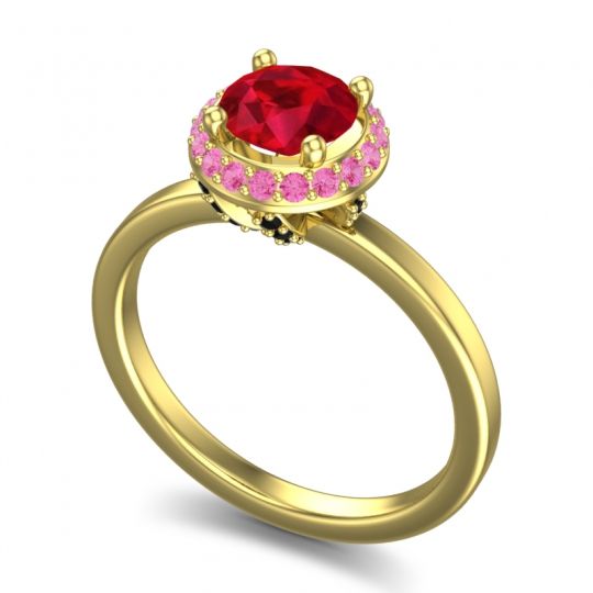 Ornate Halo Kavita Ring
