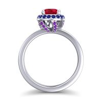 Ornate Halo Kavita Ring