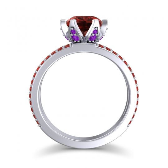 Modern Cushion Pave Majjari Ring