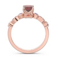Art Deco Milgrain Emerald Cut Sarva Ring