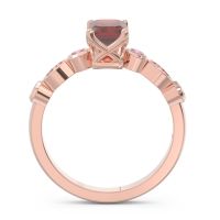 Art Deco Milgrain Emerald Cut Sarva Ring