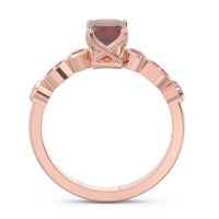 Art Deco Milgrain Emerald Cut Sarva Ring