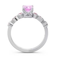 Art Deco Milgrain Emerald Cut Sarva Ring