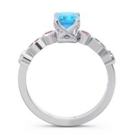 Art Deco Milgrain Emerald Cut Sarva Ring