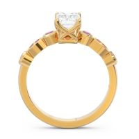 Art Deco Milgrain Emerald Cut Sarva Ring