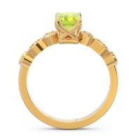 Art Deco Milgrain Emerald Cut Sarva Ring
