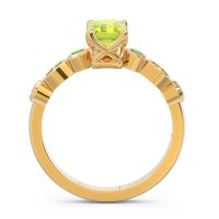 Art Deco Milgrain Emerald Cut Sarva Ring