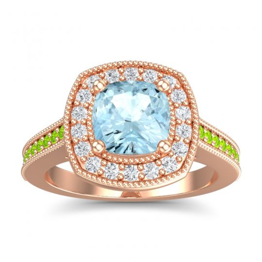 Cathedral Halo Cushion Carma Ring