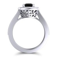 Cathedral Halo Cushion Carma Ring