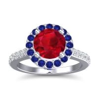 Halo Pave Ratha Ring