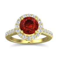 Halo Pave Ratha Ring
