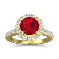 Halo Pave Ratha Ring