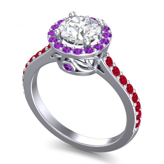 Halo Pave Ratha Ring