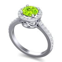 Halo Pave Ratha Ring