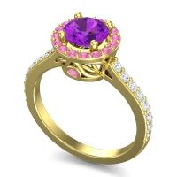 Halo Pave Ratha Ring