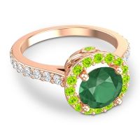 Halo Pave Ratha Ring