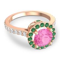 Halo Pave Ratha Ring