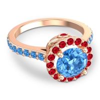 Halo Pave Ratha Ring