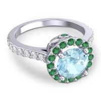 Halo Pave Ratha Ring