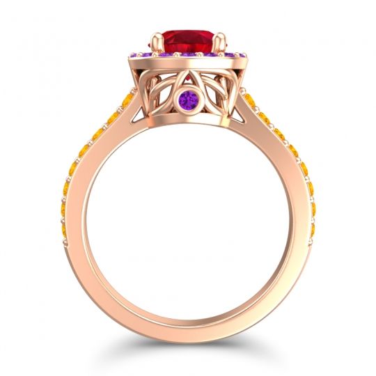 Halo Pave Ratha Ring