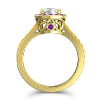 Halo Pave Ratha Ring