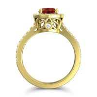 Halo Pave Ratha Ring