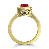 Halo Pave Ratha Ring