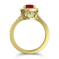 Halo Pave Ratha Ring