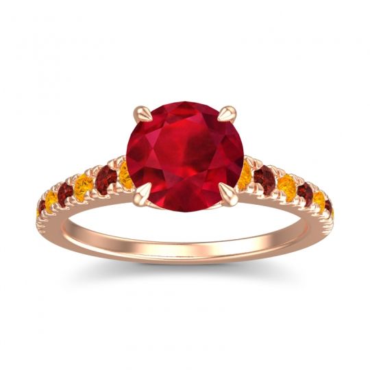 Cathedral Pave Java Ring