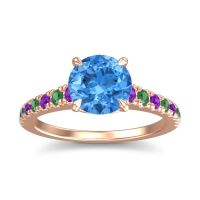 Cathedral Pave Java Ring