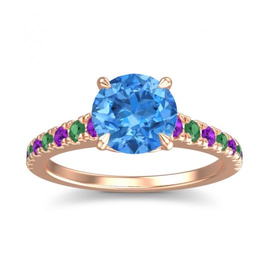 Cathedral Pave Java Ring