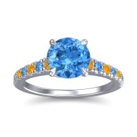 Cathedral Pave Java Ring